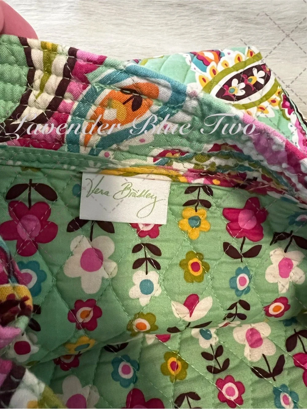 VERA BRADLEY Tutti Frutti 2013 Holiday Tote Green Pink Paisley Snap Satchel Y2K
